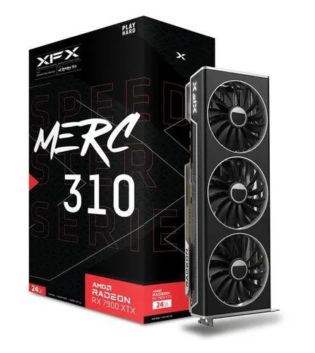 Karta graficzna XFX Radeon RX 7900 XTX Black Edition MERC 310 24GB GDDR6 384bit FSR