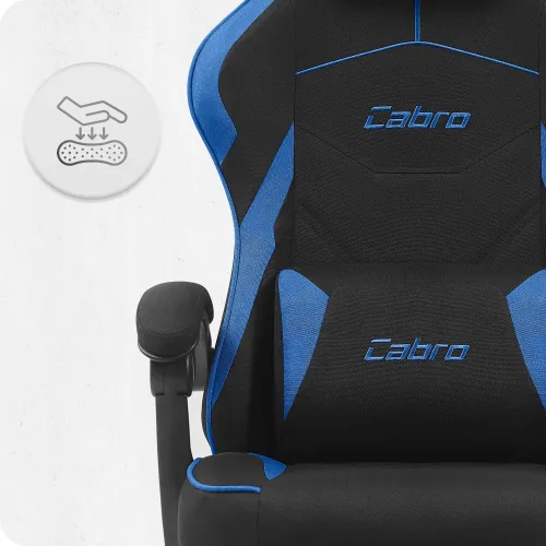 Fotel CABRO C502 Czarno-Niebieski