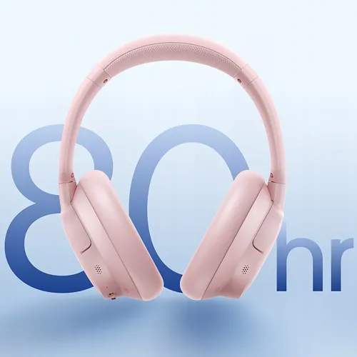 Słuchawki bezprzewodowe Baseus BH1 NC Nauszne Bluetooth 6.0 Różowy