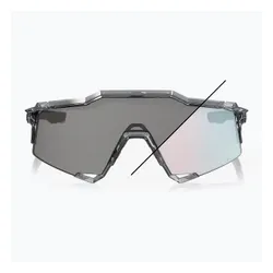 Okulary przeciwsłoneczne 100% Speedcraft polished translucent grey/rose gold mirror photochrom