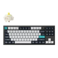 Klawiatura KEYCHRON Q3 Max Wireless Switch Gateron Jupiter Red Czarno-biało-niebieski