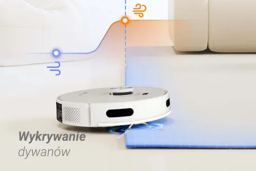 Robot sprzątający Ezviz RE5S Plus Funkcja mopowania Stacja oczyszczająca Tworzenie mapy pomieszczenia Biały