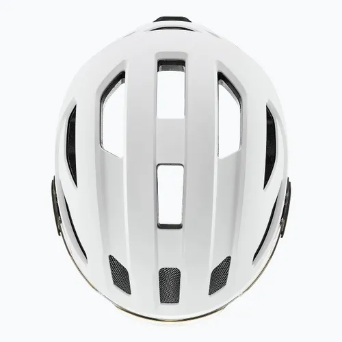 Kask rowerowy UVEX Stride Visor white matt/litemirror silver