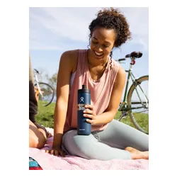 Butelka termiczna Hydro Flask Wide Mouth Insulated Sport Bottle 591 ml - indigo