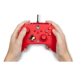 Pad PowerA Enhanced Red do Xbox Series X/S, Xbox One, PC Przewodowy