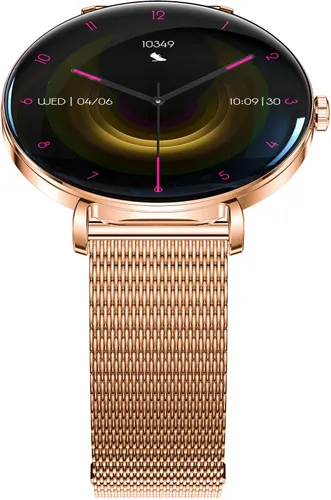 Smartwatch FOREVER SB-370 Lucca Różowe złoto + Pasek łaciaty