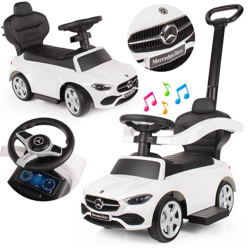 Jeździk Mercedes 4w1 chodzik, pchacz c-class 63 amg, jeździdełko dla dzieci, autko