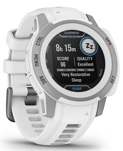 Смарт-часы Garmin Instinct 2s Solar Surf 40mm GPS серый / белый