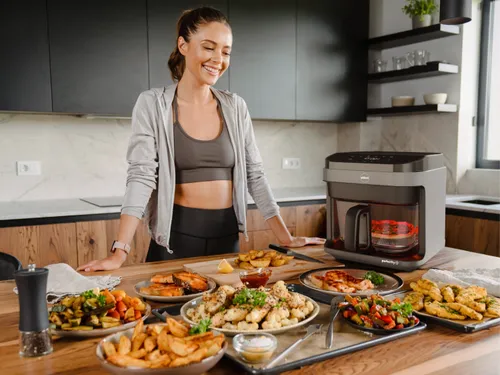 Air Fryer Frytkownica beztłuszczowa ELDOM FR500 5.5l z okienkiem do obserwacji postępów