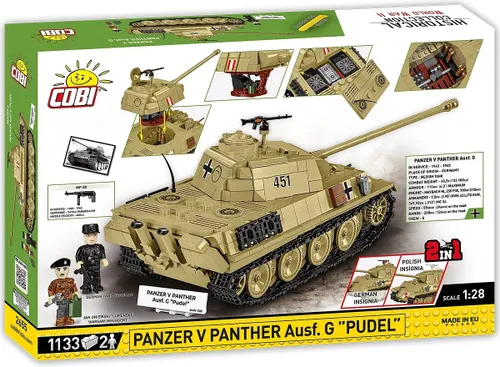 Cobi Klocki Klocki Panzer V Panther G Pudel 1133 klocków