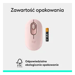 Myszka Logitech POP Mouse Różowy