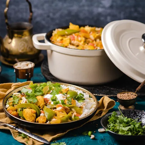 Garnek VINTAGE CUISINE VC2P2619BF20CP Kremowy 26 cm