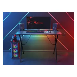 Biurko Genesis Holm 200 RGB 113cm Czarny