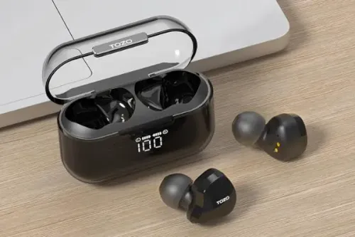 Słuchawki dokanałowe TOZO T18 Crystal Buds Czarny