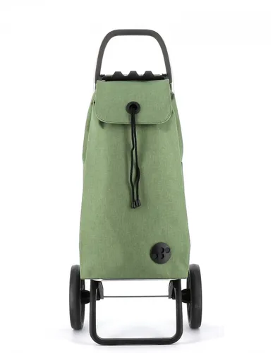 Coș De Cumpărături 2 Large Wheels Folding Rolser I-Max Tweed-Green