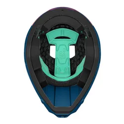 Kask rowerowy LAZER Cage KinetiCore Pomarańczowo-niebieski mat MTB (rozmiar M)
