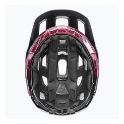 Kask rowerowy UVEX React MIPS black/ruby red matt