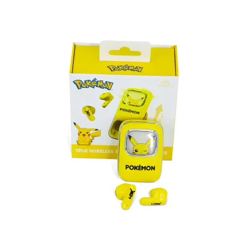 Słuchawki bezprzewodowe z mikrofonem OTL Technologies Pokemon Pikachu Slide TWS Douszne Żółty