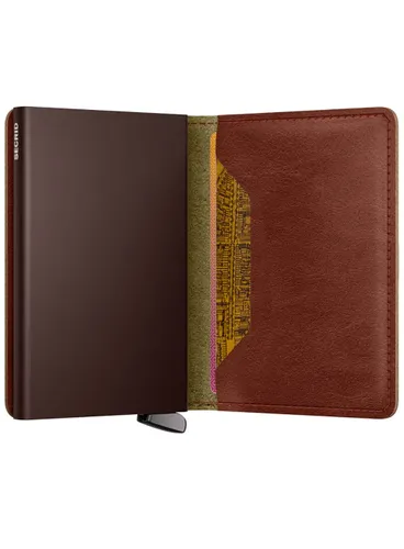 Secrid Premium Slimwallet + кожаный RFID-кошелек Basco - виски