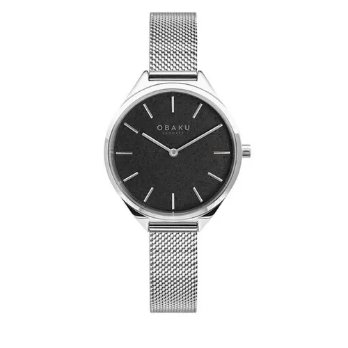 Obaku Kaffe V257LHCNMC Gümüş / Siyah Saat