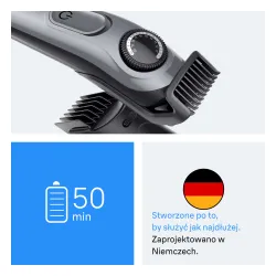 Trymer Braun BT3560 3 nasadki 50min