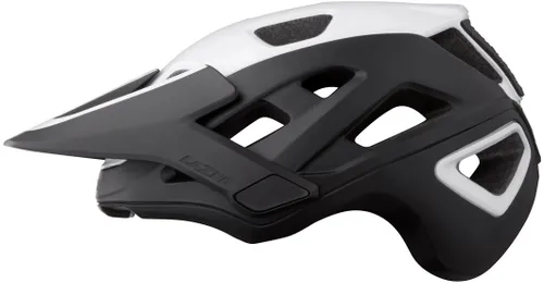 Kask rowerowy LAZER Jackal KinetiCore Czarno-biały MTB (rozmiar L)
