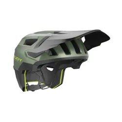 Kask rowerowy Rudy Project Terraform met.olive/black/acid green matte