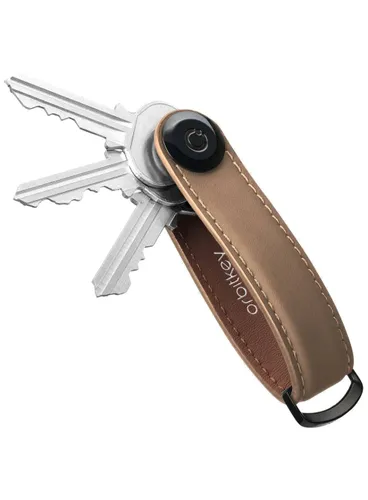 Skórzane etui na klucze Orbitkey Key Organiser Matte Leather - mocha