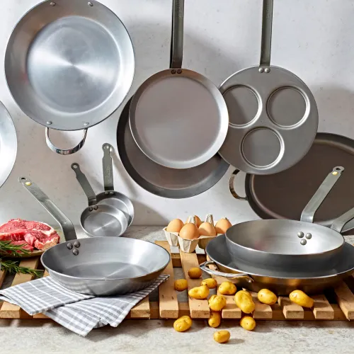 DE BUYER Mineral B Element 28 cm grafitowa - patelnia stalowa