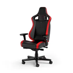 Fotel Noblechairs EPIC COMPACT Black Carbon Red Gamingowy do 120kg Skóra ECO Czarno-czerwony