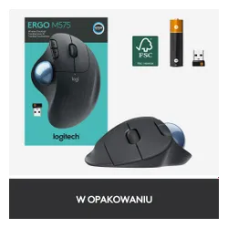 Myszka Logitech ERGO M575 Grafitowy