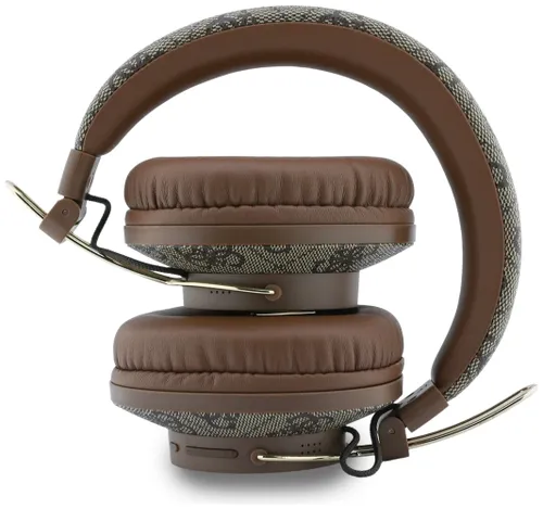 Słuchawki nauszne GUESS Triangle Logo Bluetooth ENC Brązowy