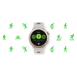 Smartwatch STELIO Activ Pro AI GPS 46mm Tytan Złoty