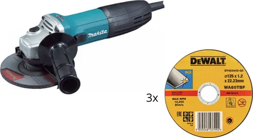 Makita Öğütücü Ga5030r / + 3x DeWalt Paslanmaz Çelik Disk