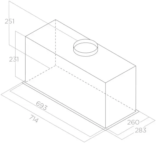Okap Elica FOLD GR/A/72 Srebrny