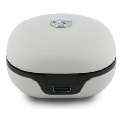 Słuchawki dokanałowe BMW Leather Metal Logo ANC Taupe