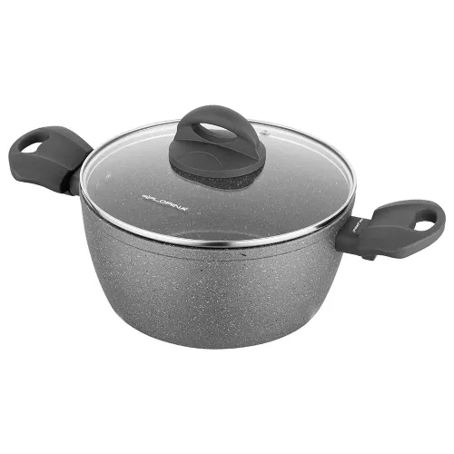 Garnek aluminiowy z pokrywką FLORINA LAVA STONE 1,6 l