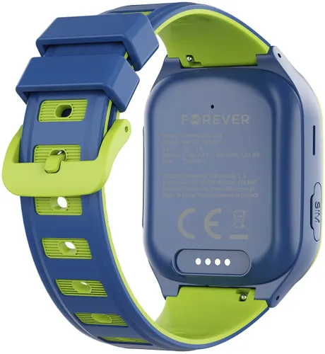 Smartwatch FOREVER Kids Boost KW-530 AI GPS WiFi 4G Niebiesko-zielony