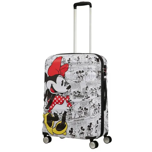 Средний чемодан American Tourister Wavebreaker Disney - Minnie comics white