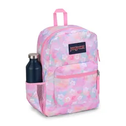 JanSport Cross Town Kız Sırt Çantası-neon papatya