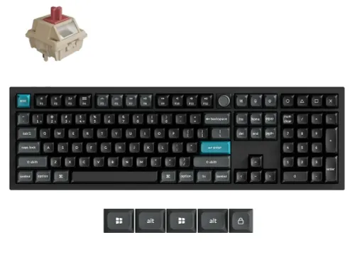 Klawiatura gamingowa Keychron Q6U-M1 100% Milk POM Red Switch Hot-Swap 8K