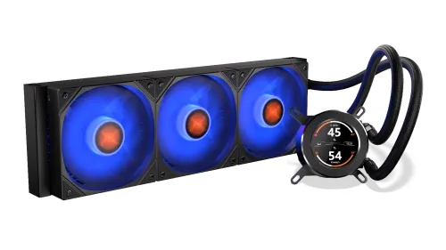Chłodzenie Krux HydroGlance 360 ARGB LCD Czarny