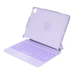 Etui na iPad Air 13 cali TYPECASE Edge+ Jasnofioletowy Klawiatura
