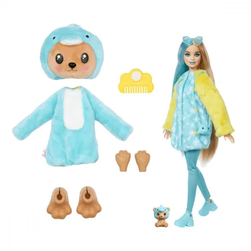 Кукла Mattel Barbie Cutie Reveal Teddy Bear Doll - Dolphin