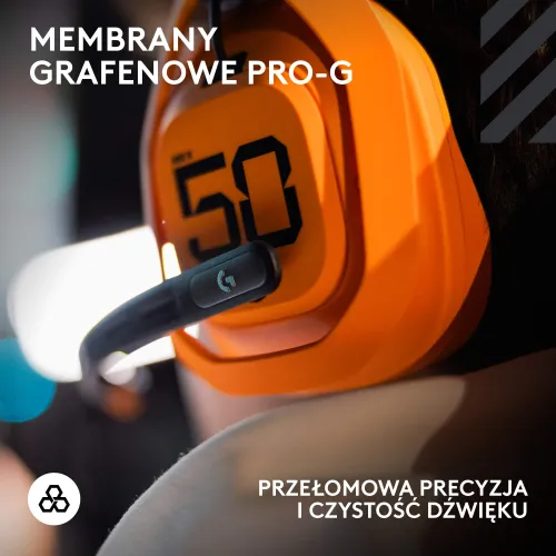 Słuchawki LOGITECH A50X McLaren Racing Edition Bezprzewodowe, Nauszne
