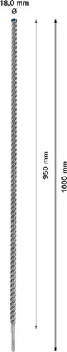 Wiertło udarowe 18x950x1000mm Bosch EXPERT SDS plus-7X