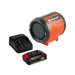 Głośnik mobilny EINHELL TC-SR 18 Li Solo + Akumulator EINHELL 4512097 2.5 Ah 18V + Ładowarka