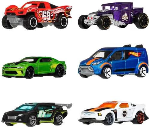 Zestaw pojazdów Hot Wheels Silver Series Legends JLB24 (6 szt.)