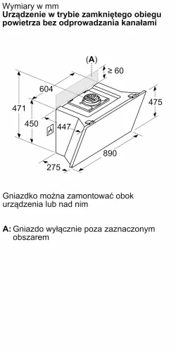 Okap Bosch Serie 8 DWK91LT20 Biały