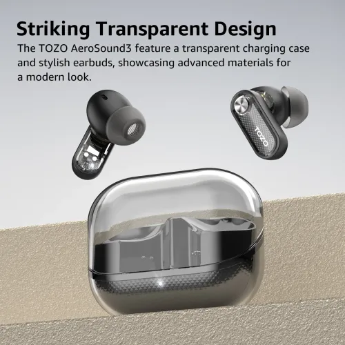 Słuchawki bezprzewodowe Tozo AeroSound3 Dokanałowe Bluetooth 5.4 Biały